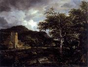 Jacob Isaacksz. van Ruisdael The Cloister oil on canvas